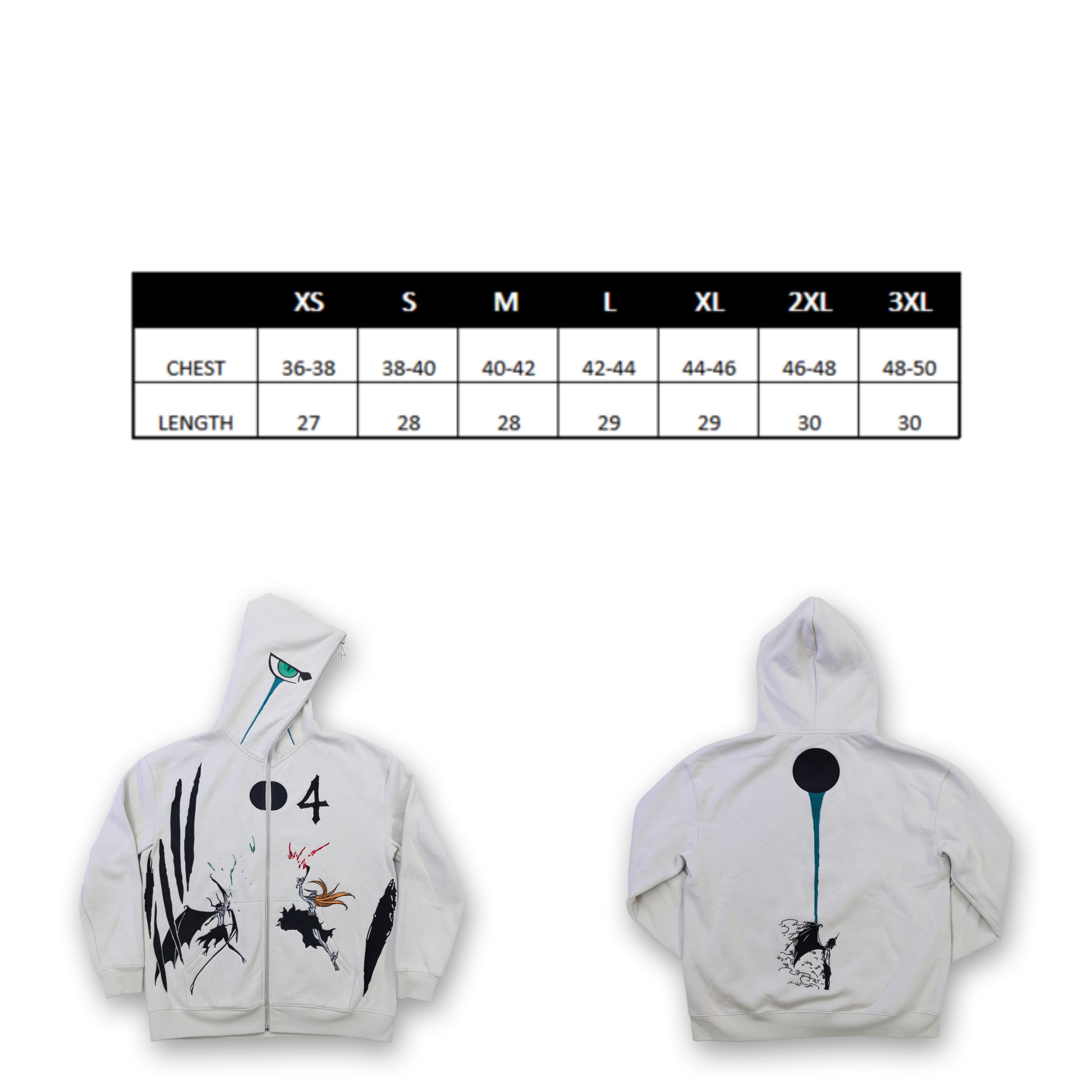 Demon Full Zip Hoodie - Pre Made